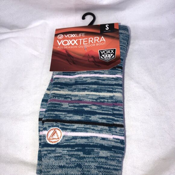 Voxx Life Wool Blend VoxxTerra Neuro Socks All Season Outdoor Boot Crew Size S - Picture 1 of 5